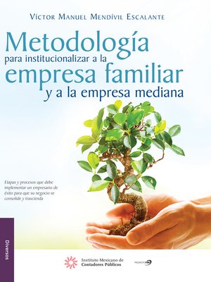 cover image of Metodología para institucionalizar a la empresa familiar y a la empresa mediana